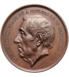 Belgia, Roeselare / Roulers, Leopold II (1865-1909). Medal 1868 ku czci Alexandre Rodenbach (1786-1869)