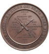 Belgia, Leopold I (1831-1865). Medal 1845 ku czci Eugeniusza Sue za publikację „Żyda Wiecznego Tułacza” (Le Juif errant)