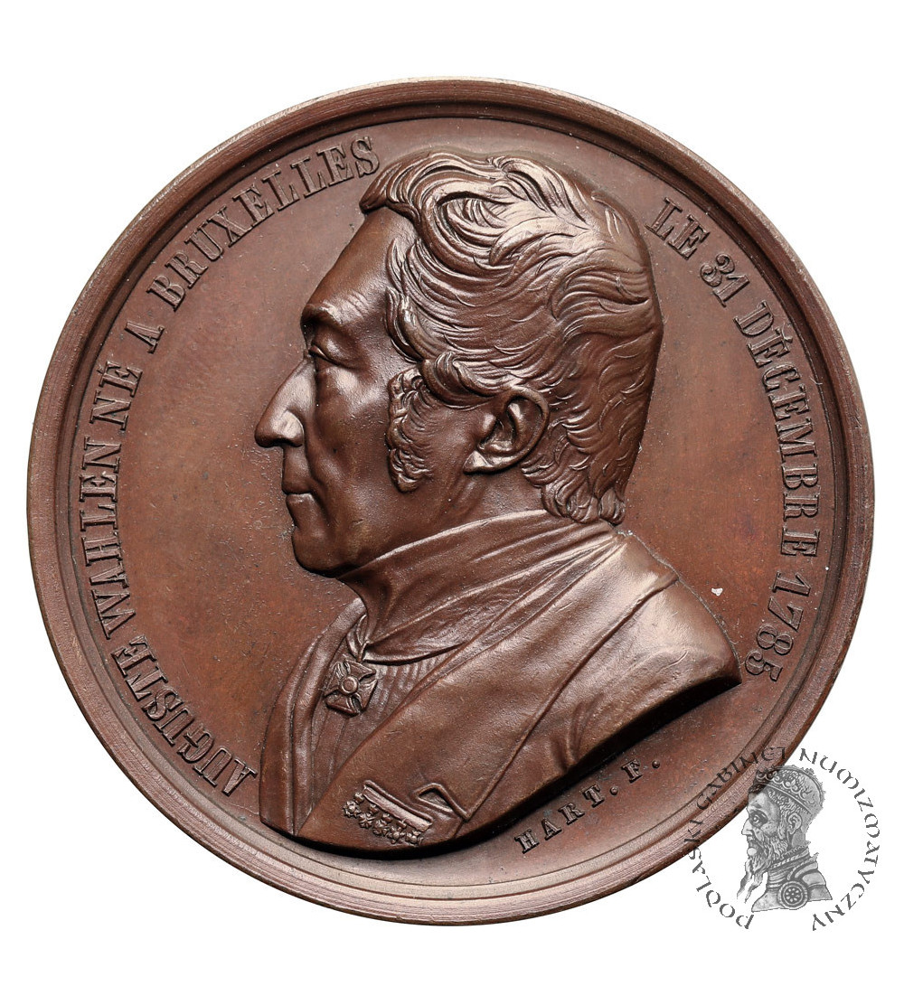 Belgium, Leopold I (1831-1865). Medal 1842 for the publication of the “New Dictionary of Conversation”, Auguste Wahlen