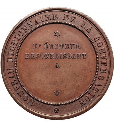 Belgium, Leopold I (1831-1865). Medal 1842 for the publication of the “New Dictionary of Conversation”, Auguste Wahlen