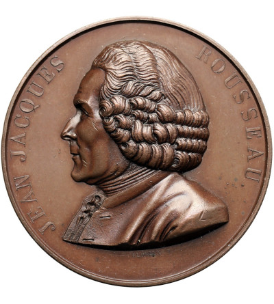 Switzerland, Switzerland, Geneva. Medal 1878 commemorating the 100th anniversary of the death of Jean-Jacques Rousseau