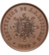 Switzerland, Switzerland, Geneva. Medal 1878 commemorating the 100th anniversary of the death of Jean-Jacques Rousseau