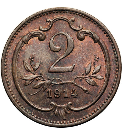 Austria (Austro-Hungarian Empire), Franz Joseph I (1848-1916). 2 Heller 1914