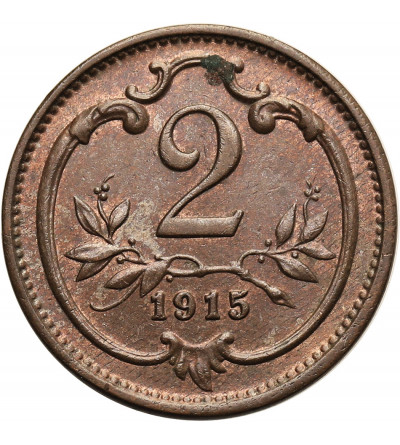 Austria (Austro-Hungarian Empire), Franz Joseph I (1848-1916). 2 Heller 1915