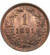 Austria (Austro-Hungarian Empire), Franz Joseph I (1848-1916). 1 Kreuzer 1891, Vienna