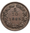 Austria (Cesarstwo Austro-Węgry), Franciszek Józef I (1848-1916). 5/10 krajcara 1885
