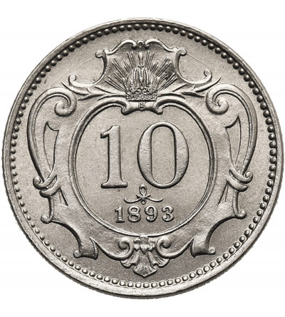 Austria (Austro-Hungarian Empire), Franz Joseph I (1848-1916). 10 Heller 1893