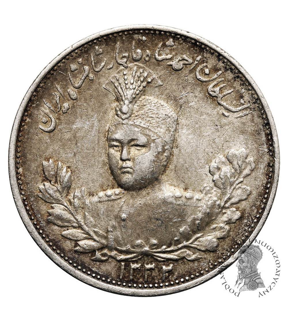Iran. Sultan Ahmad Shah, AH 1327-1344 / 1909-1925 AD. 2000 Dinars (2 Kran / 2 Qiran), AH 1332 / 1913 AD Iran. Sultan Ahmad Shah, AH 1327-1344 / 1909-1925 AD. 2000 Dinars (2 Kran / 2 Qiran), AH 1332 / 1913 AD