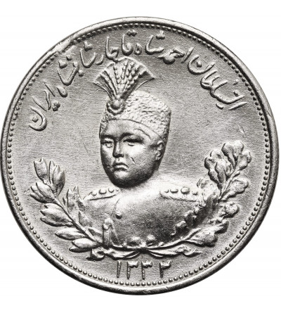 Iran. Sultan Ahmad Shah, AH 1327-1344 / 1909-1925 AD. 2000 Dinars (2 Kran / 2 Qiran), AH 1332 / 1913 AD