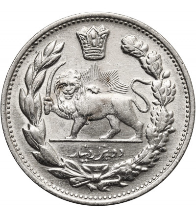 Iran. Sultan Ahmad Shah, AH 1327-1344 / 1909-1925 AD. 2000 Dinars (2 Kran / 2 Qiran), AH 1332 / 1913 AD