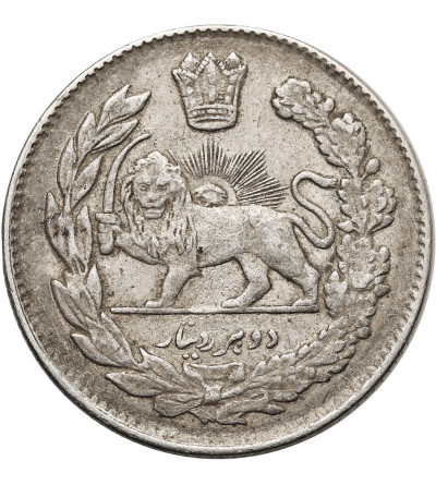 Iran. Sultan Ahmad Shah, AH 1327-1344 / 1909-1925 AD. 2000 Dinars (2 Kran / 2 Qiran), AH 1333 / 1914 AD