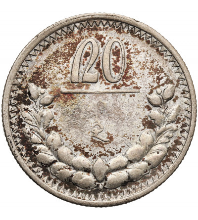 Mongolia. 20 Mongo (Möngö), AH-15 / 1925 AD, Soembo