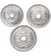 Mongolia. Set: 1, 2, 5 Mongo (Möngö), 1959 - 3 pcs.