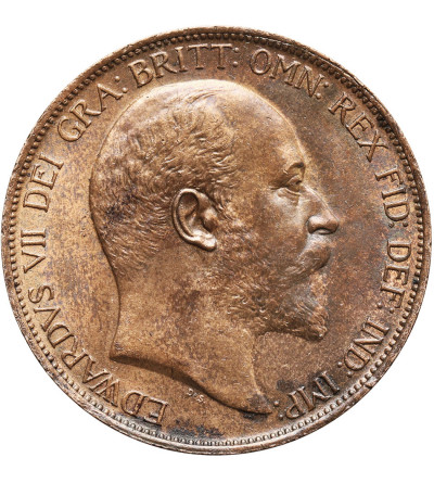 Great Britain, Edward VII (1901-1910). 1 Penny 1902, (a high sea level behind seated Britannia))