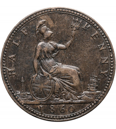 Great Britain, Victoria (1837-1901). 1/2 Penny 1860