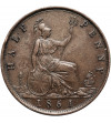 Great Britain, Victoria (1837-1901). 1/2 Penny 1861, L.C.W.