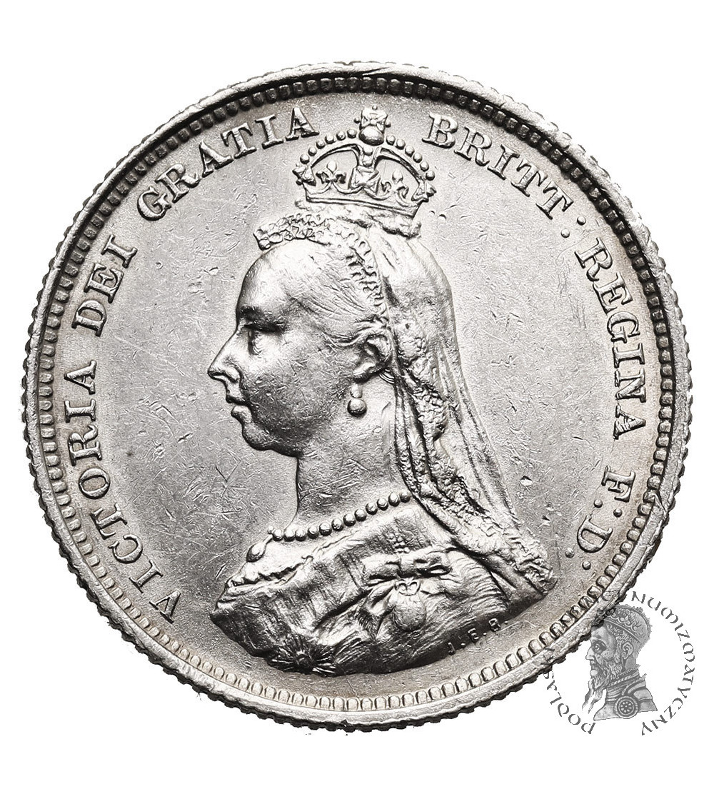 Wielka Brytania, Wiktoria (1837-1901). 1 Szyling (Shilling) 1887