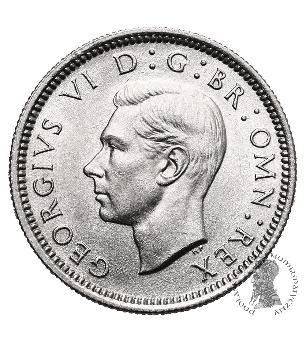 Wielka Brytania, Jerzy VI (1936-1952). 6 pensów (Pence) 1937 Wielka Brytania, Jerzy VI (1936-1952). 6 pensów (Pence) 1937