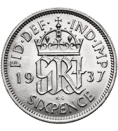 Great Britain, George VI (1936-1952). 6 Pence 1937