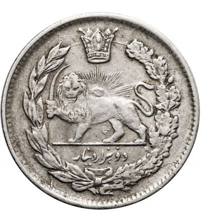 Iran. Sultan Ahmad Shah, AH 1327-1344 / 1909-1925 AD. 2000 Dinars (2 Kran / 2 Qiran), AH 1340 / 1922 AD