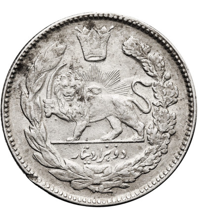 Iran. Sultan Ahmad Shah, AH 1327-1344 / 1909-1925 AD. 2000 Dinars (2 Kran / 2 Qiran), AH 1344 / 1926 AD