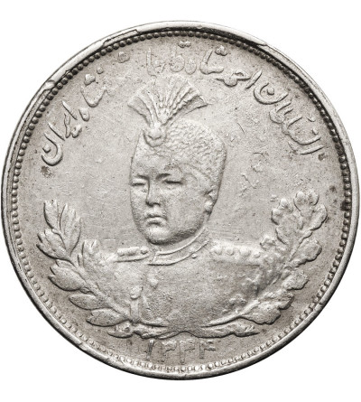 Iran. Sultan Ahmad Shah, AH 1327-1344 / 1909-1925 AD. 2000 Dinars (2 Kran / 2 Qiran), AH 1344 / 1926 AD