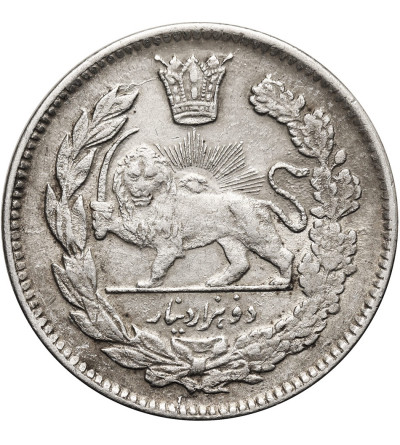 Iran. Sultan Ahmad Shah, AH 1327-1344 / 1909-1925 AD. 2000 Dinars (2 Kran / 2 Qiran), AH 1344 / 1926 AD