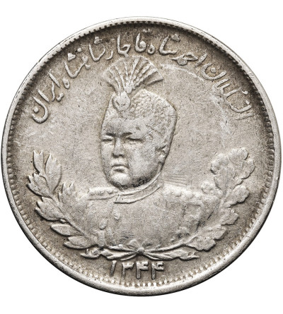 Iran. Sultan Ahmad Shah, AH 1327-1344 / 1909-1925 AD. 2000 Dinars (2 Kran / 2 Qiran), AH 1344 / 1926 AD