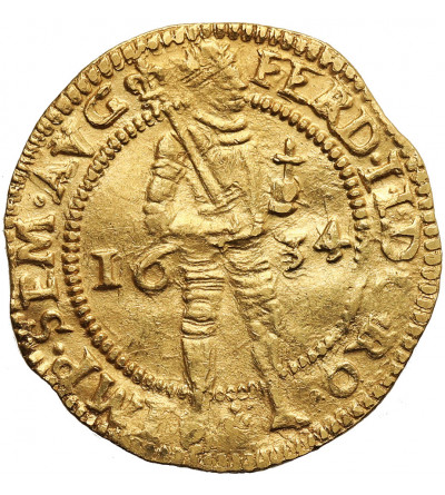 Netherlands, City Deventer. Ducat (Gouden Dukaat) 1634, Deventer mint, with name FERD II
