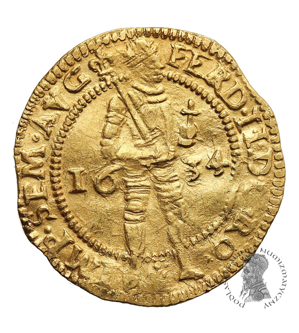 Netherlands, City Deventer. Ducat (Gouden Dukaat) 1634, Deventer mint, with name FERD II Netherlands, City Deventer. Ducat (Gouden Dukaat) 1634, Deventer mint, with name FERD II
