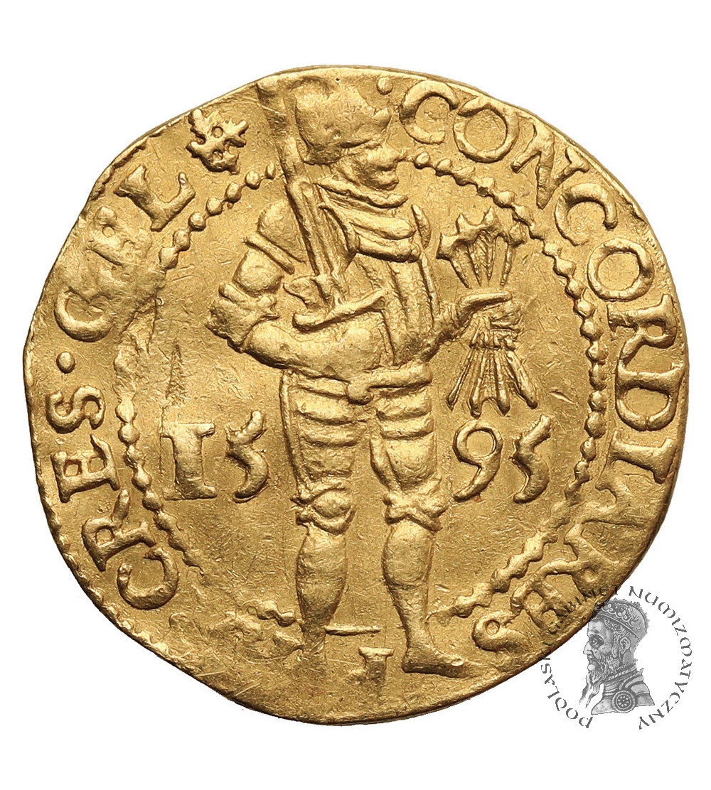 Netherlands, Province Geldern / Gelderland (1581-1795). Ducat (Gouden Dukaat) 1595, Harderwijk Netherlands, Province Geldern / Gelderland (1581-1795). Ducat (Gouden Dukaat) 1595, Harderwijk