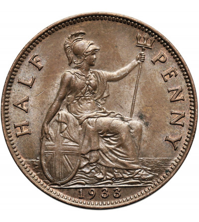 Wielka Brytania, Jerzy V (1910-1936). 1/2 pensa (1/2 Penny) 1933