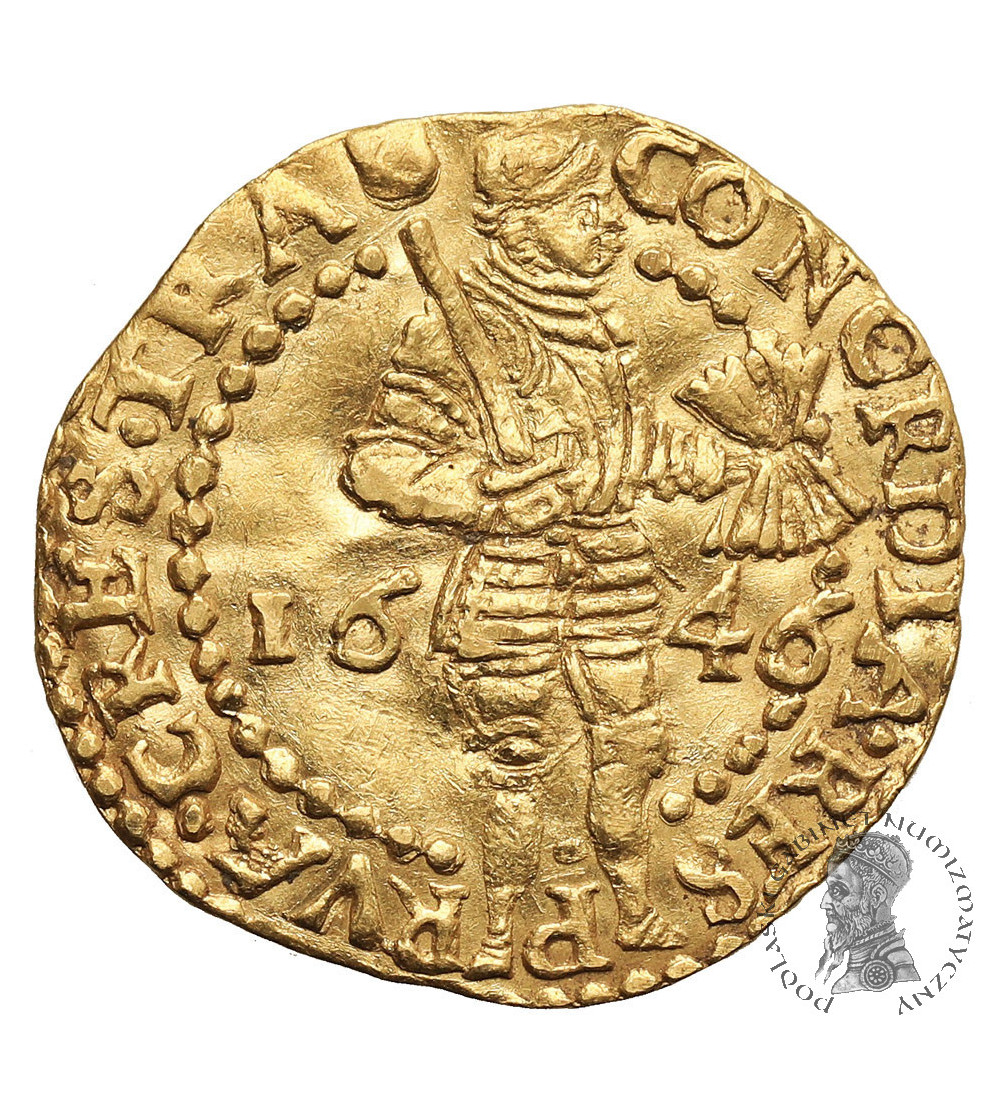 Niderlandy, Prowincja Utrecht (1581-1795). Dukat (Gouden Dukaat), 1646, Utrecht