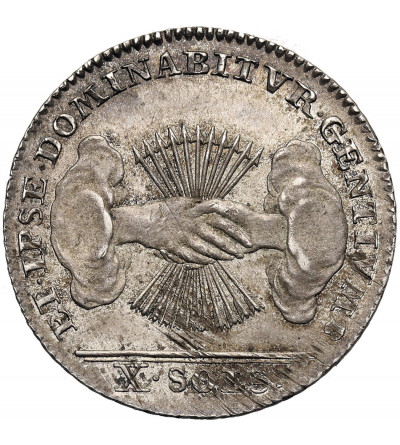 Brabant (Belgium), Belgian Revolution 1789-1790. 10 Sols (1/2 Florin) 1790, Brussels mint