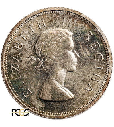 RPA, Elżbieta II. 5 szylingów (Shillings) 1959, PCGS PL 66 (Prooflike)