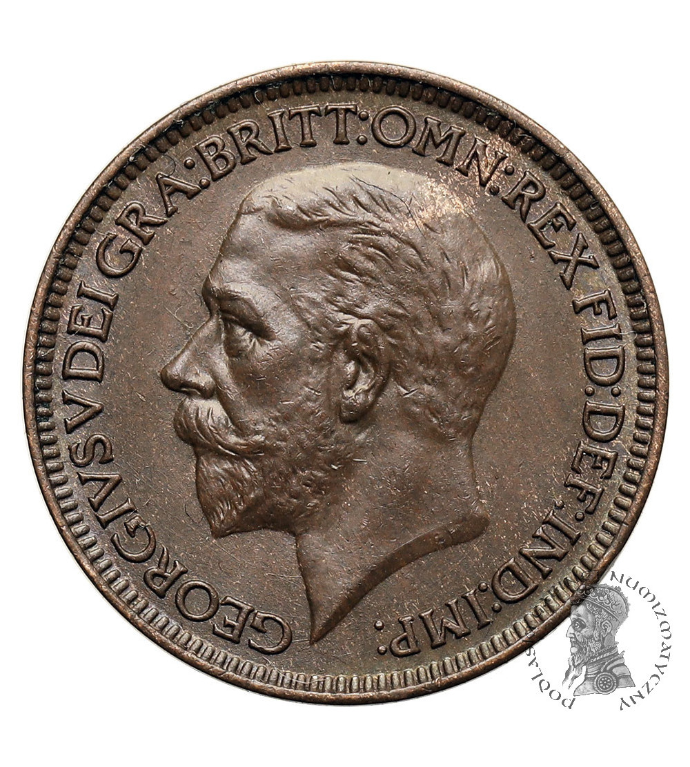Wielka Brytania, Jerzy V (1910-1936). 1 Farthing 1935
