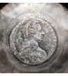 Austria, Maria Theresa (1740-1780). Silver bowl / saucer with a 1 Thaler coin 1780