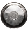 Holandia, Wilhelmina (1890-1948). Srebrna miseczka / spodek z monetą 1 gulden 1943