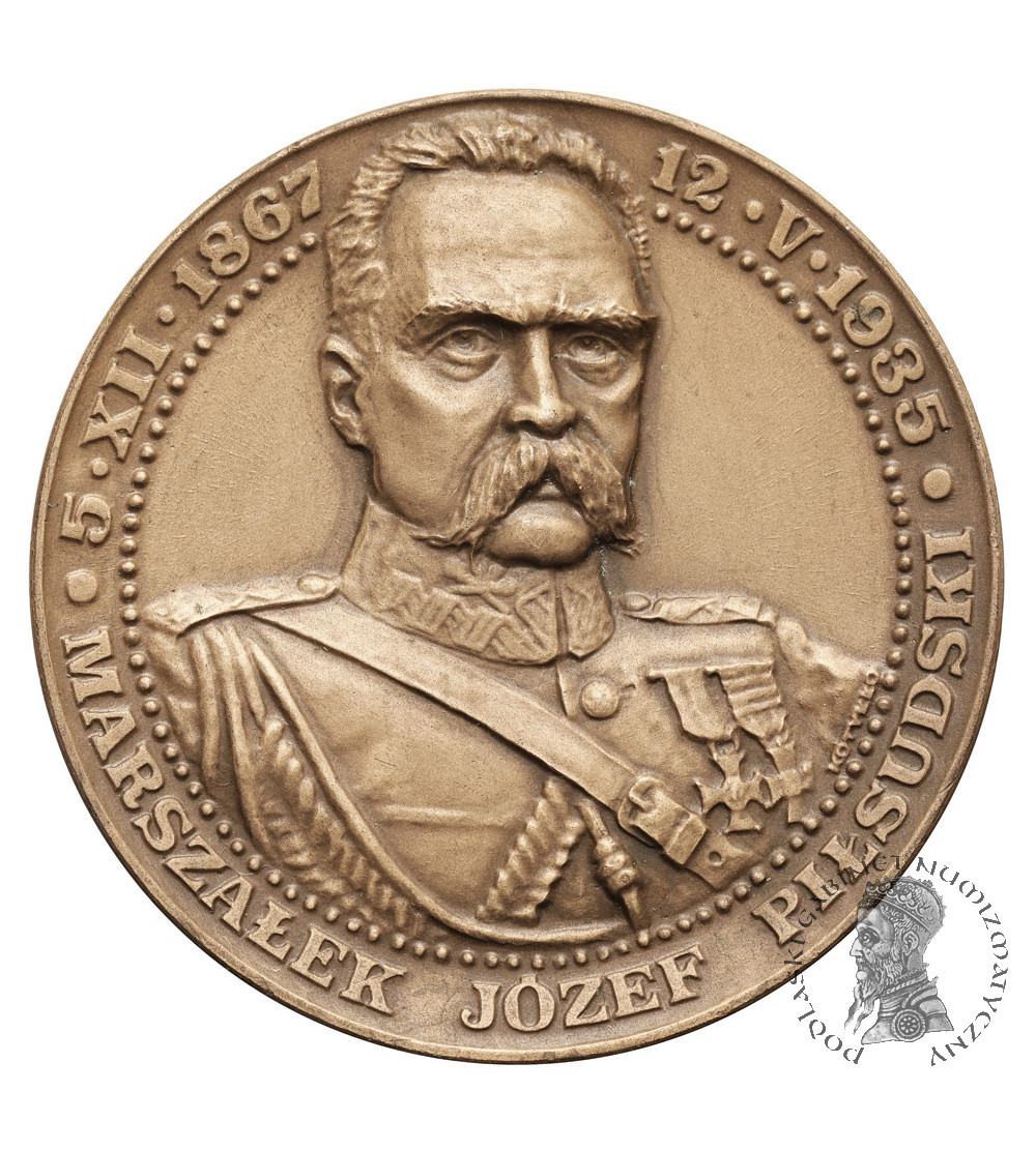 Poland, PRL (1952-1989). Medal 1988, Marshal Jozef Pilsudski, Regaining Independence November 11, 1918, T.W.O.