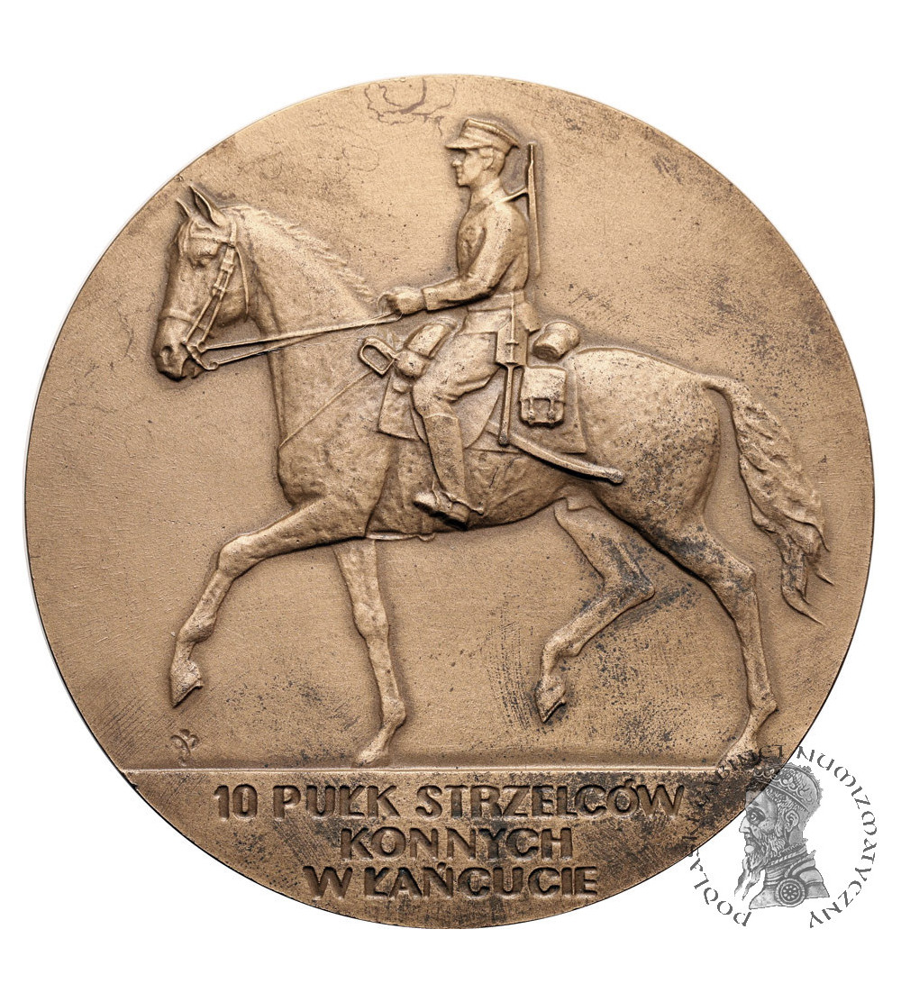Poland, PRL (1952-1989), Łańcut. Medal 1986, 10th Horse Rifle Regiment in Łańcut
