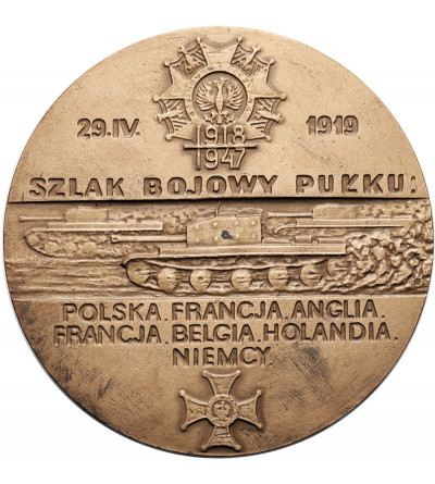 Poland, PRL (1952-1989), Łańcut. Medal 1986, 10th Horse Rifle Regiment in Łańcut