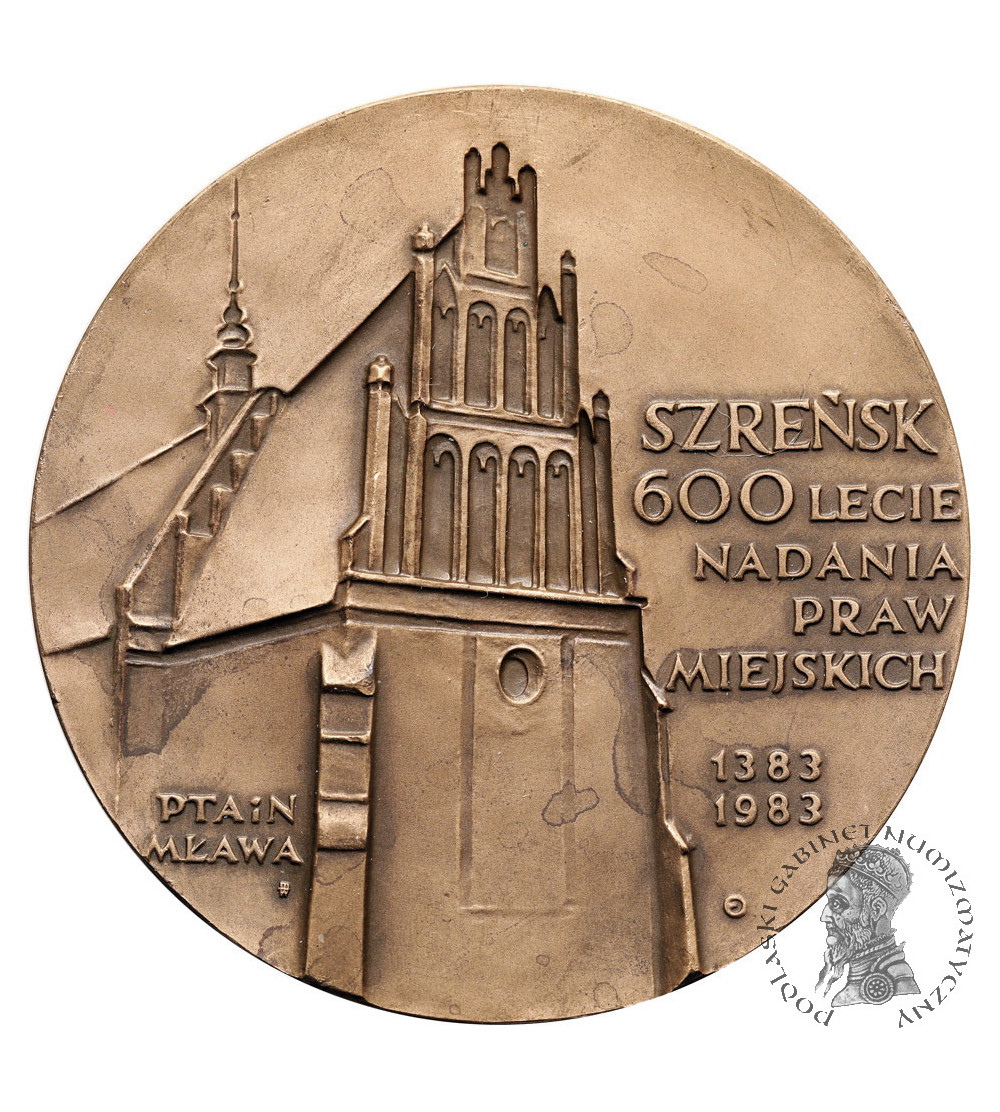 Poland, PRL (1952-1989), Szreńsk. Medal 1983, 600th anniversary of Szrensk