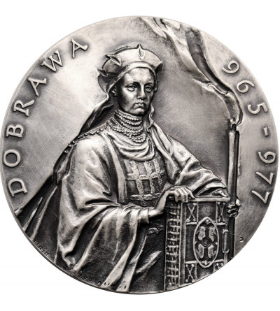 Poland, PRL (1952–1989), Koszalin. Medal 1985, Mieszko I 963-992, Dobrawa 965-977