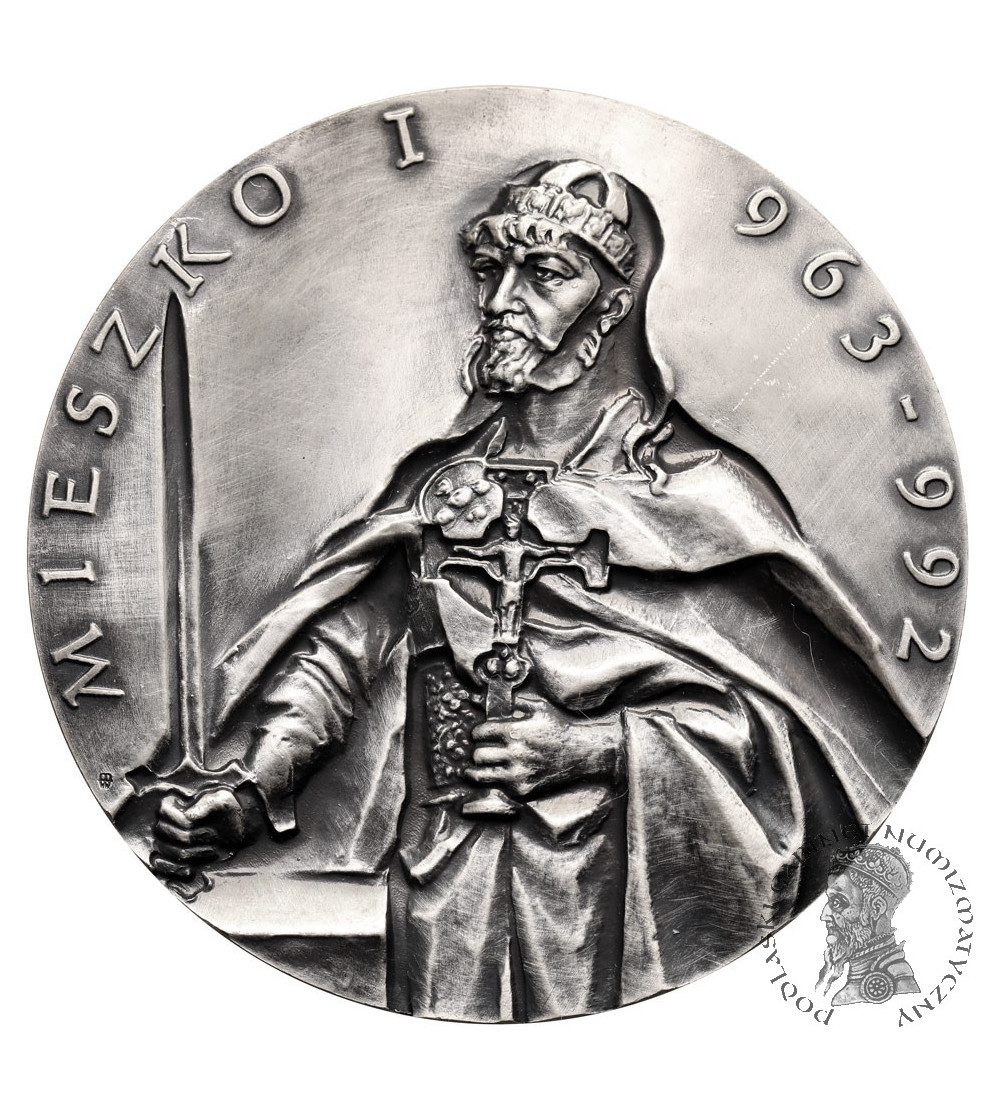 Poland, PRL (1952–1989), Koszalin. Medal 1985, Mieszko I 963-992, Dobrawa 965-977 Poland, PRL (1952–1989), Koszalin. Medal 1985, Mieszko I 963-992, Dobrawa 965-977