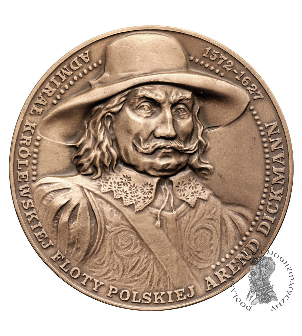 Poland. Medal 1993, Admiral of the Royal Polish Fleet Arend Dickmann, Battle of Oliva, T.W.O.