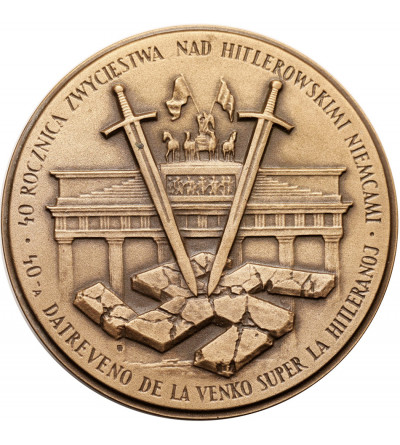 Polska, PRL (1952–1989). Medal 1985, 40. Rocznica Zwycięstwa nad Faszyzmem