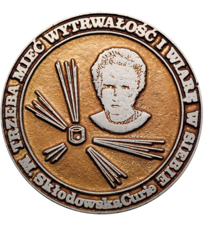 Poland, PRL (1952–1989), Oświęcim.  Medal 1987, the 30th anniversary of the Sports Championship Comprehensive School Complex