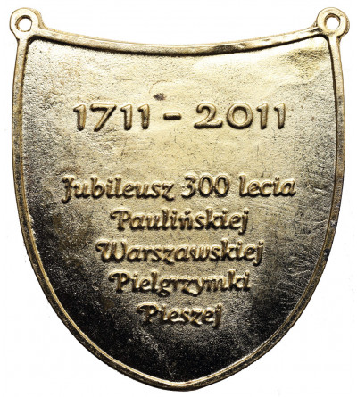 Poland. Gorget 2011, 300th anniversary of the Pauline Warsaw Walking Pilgrimage (1711–2011)