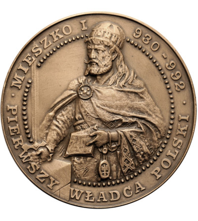 Poland, PRL (1952-1989). Medal 1986, Mieszko I, First Ruler of Poland, Battle of Cedynia, T.W.O.