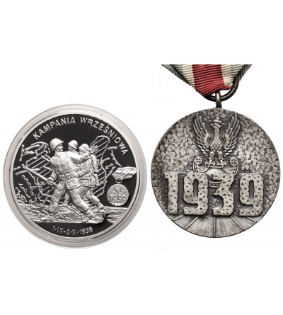 Poland. The 1939 September Campaign Medal and the 1939 Medal for Participation in the Defensive War